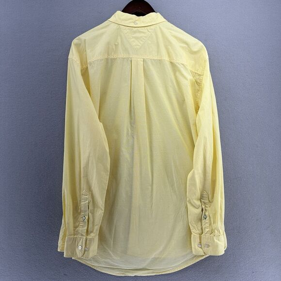 Tommy Hilfiger Academy Poplin Yellow Button Down Dress Men’s 2XL Preppy Prep - Picture 7 of 11